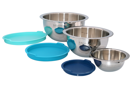 Saladmaster > Saladmaster Products > 3 Piece Mixing Bowl Set With Lids
