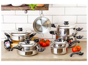 First Horse Stainless Steel Saladmaster Cookware set with