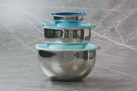 5-Piece Mixing Bowl Set - Aqua
